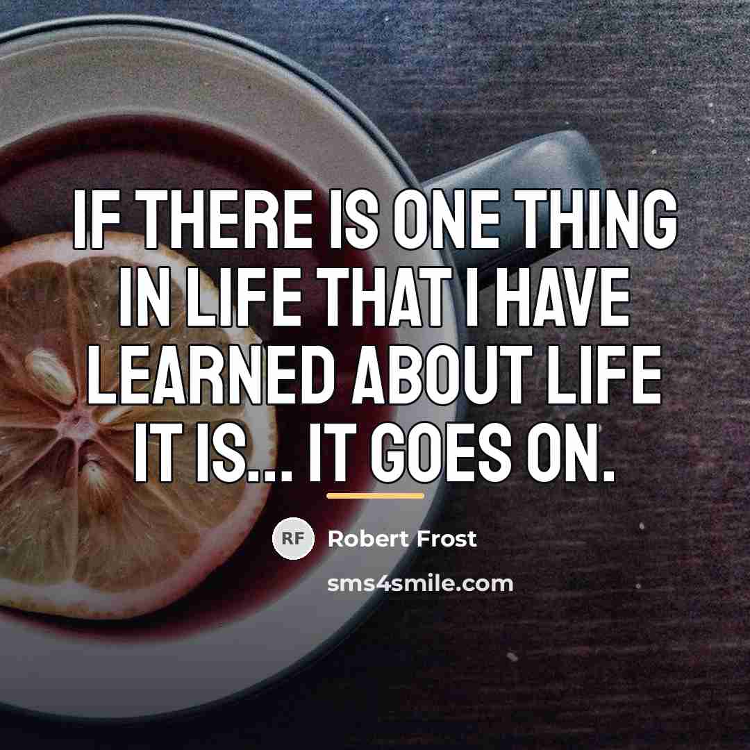 “If there is one thing in life that I have…” quote by Robert Frost