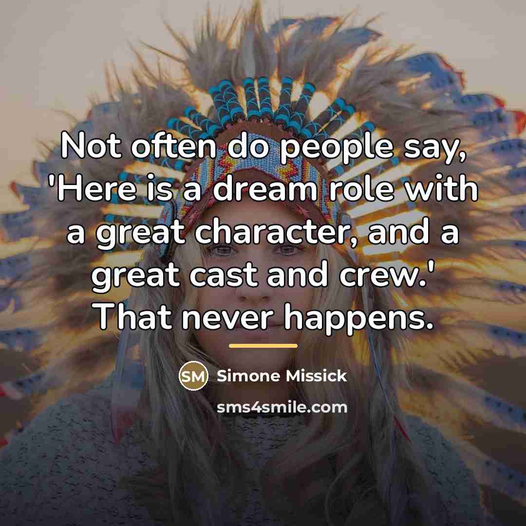 “Not often do people say, 'Here is a dream role…” quote by Simone Missick