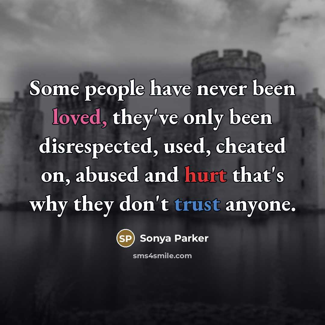 “Some people have never been loved, they've only been disrespected,…” quote by SONYA PARKER