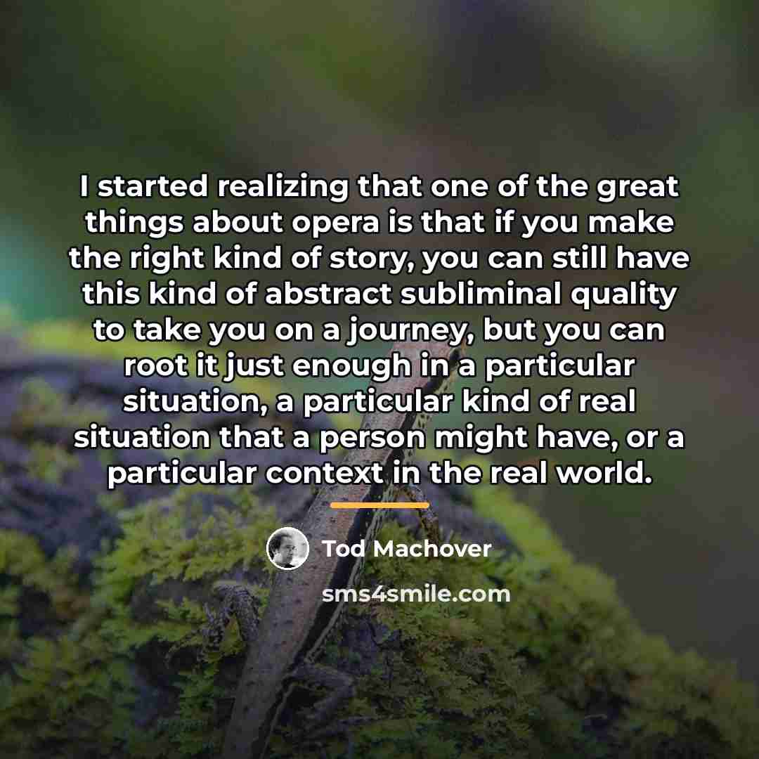 “I started realizing that one of the great things about…” quote by Tod Machover