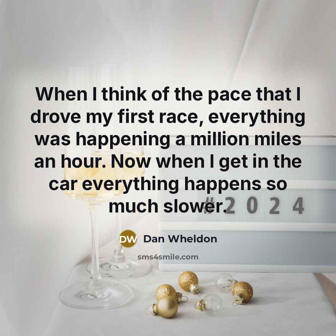 “When I think of the pace that I drove my…” quote by Dan Wheldon