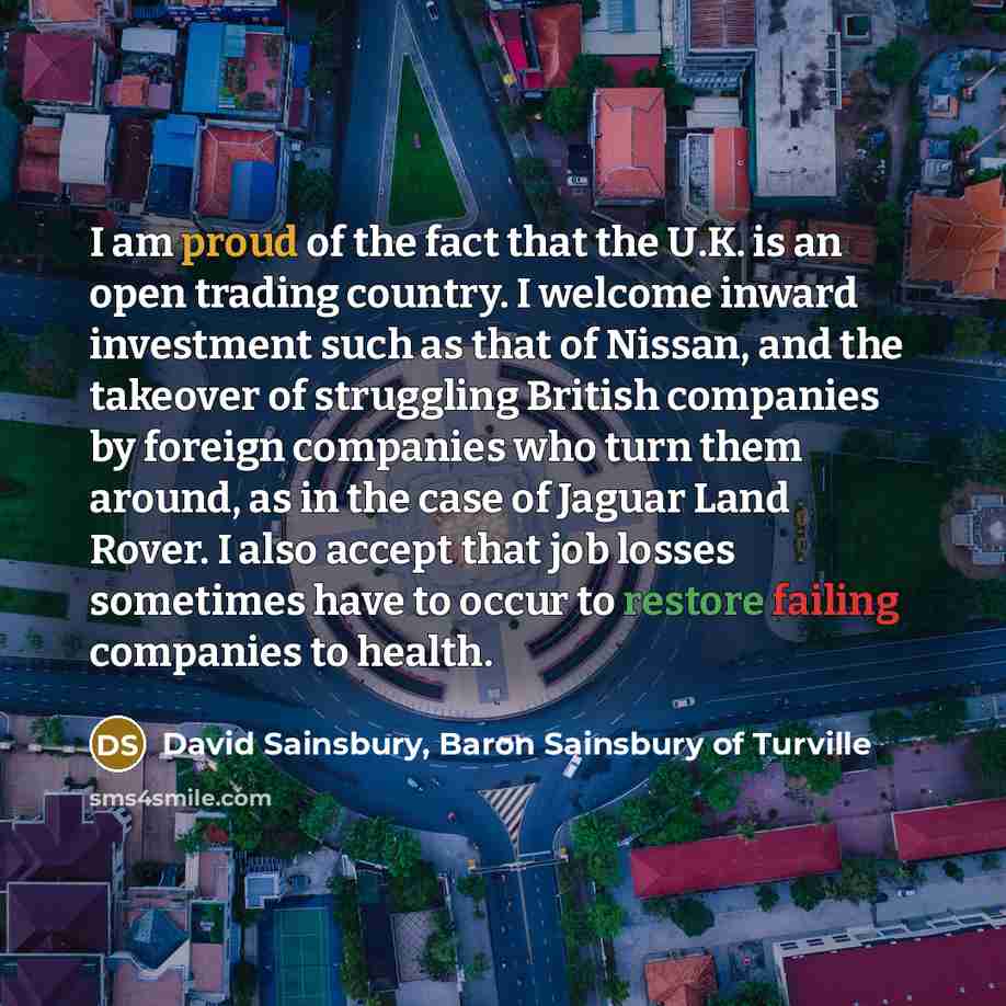 “I am proud of the fact that the U.K. is…” quote by David Sainsbury, Baron Sainsbury of Turville