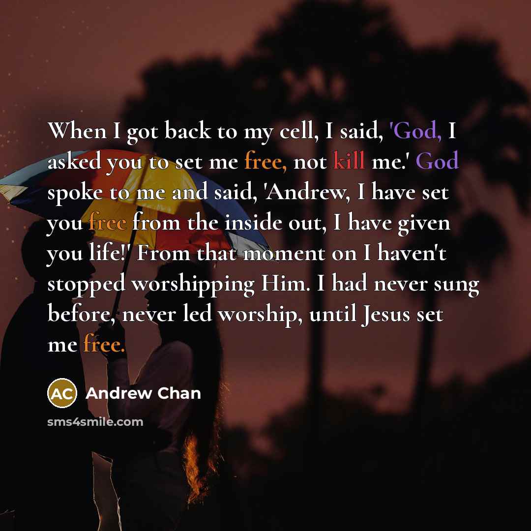 “When I got back to my cell, I said, 'God,…” quote by Andrew Chan