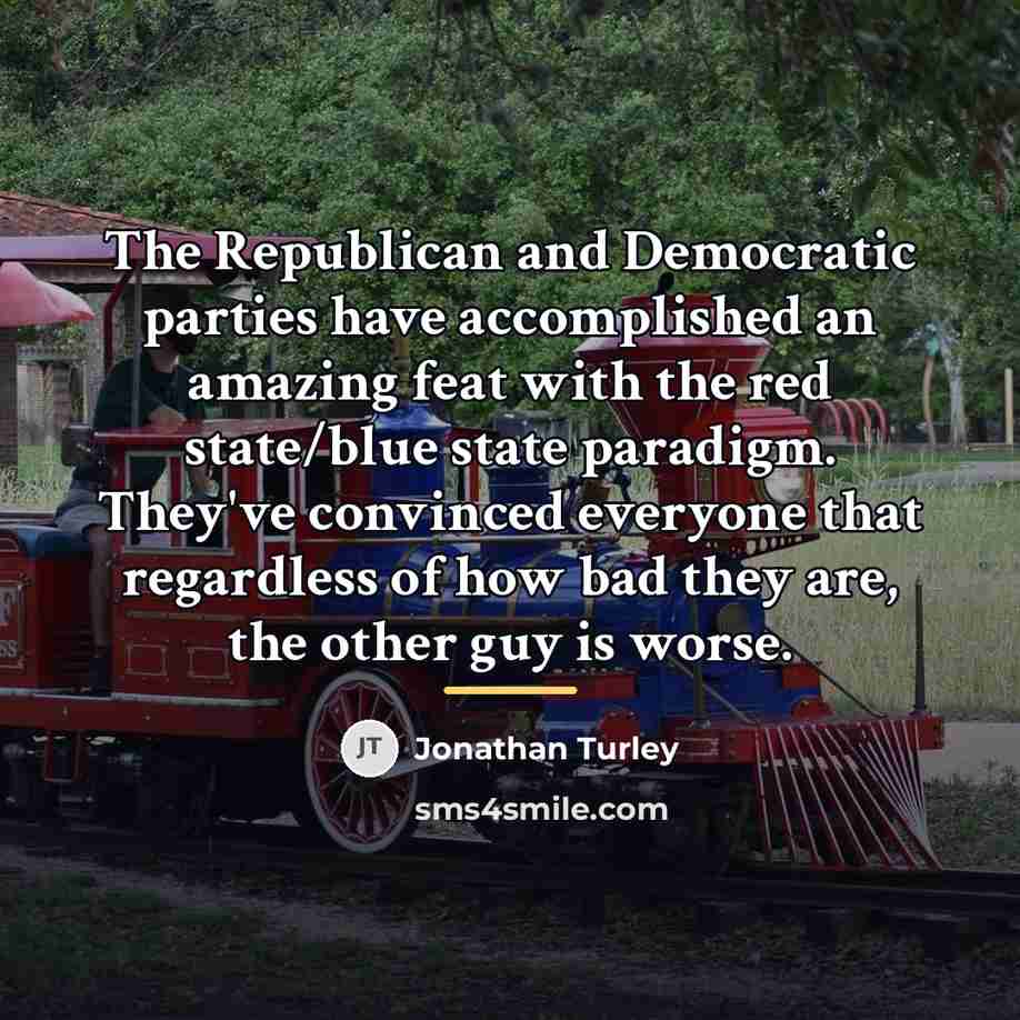 “The Republican and Democratic parties have accomplished an amazing feat…” quote by Jonathan Turley