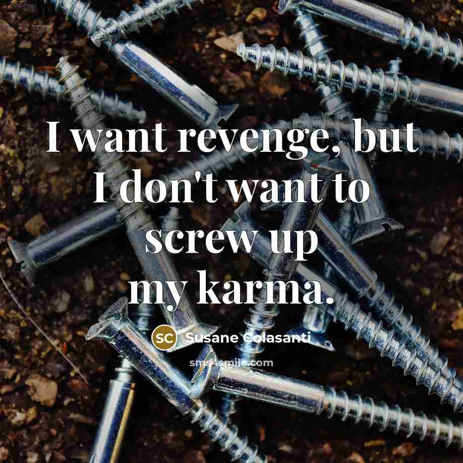 “I want revenge, but I don't want to screw up…” quote by Susane Colasanti