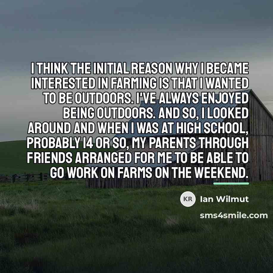“I think the initial reason why I became interested in…” quote by Ian Wilmut