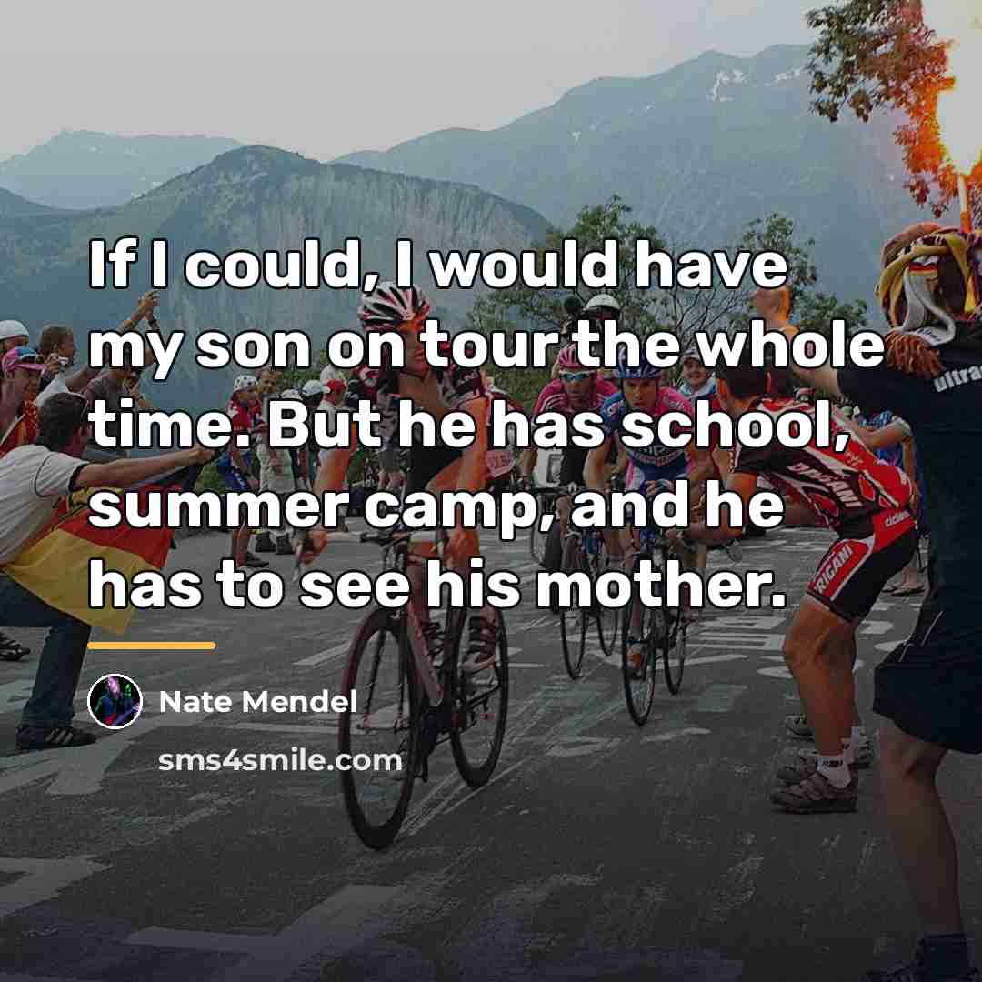 “If I could, I would have my son on tour…” quote by Nate Mendel