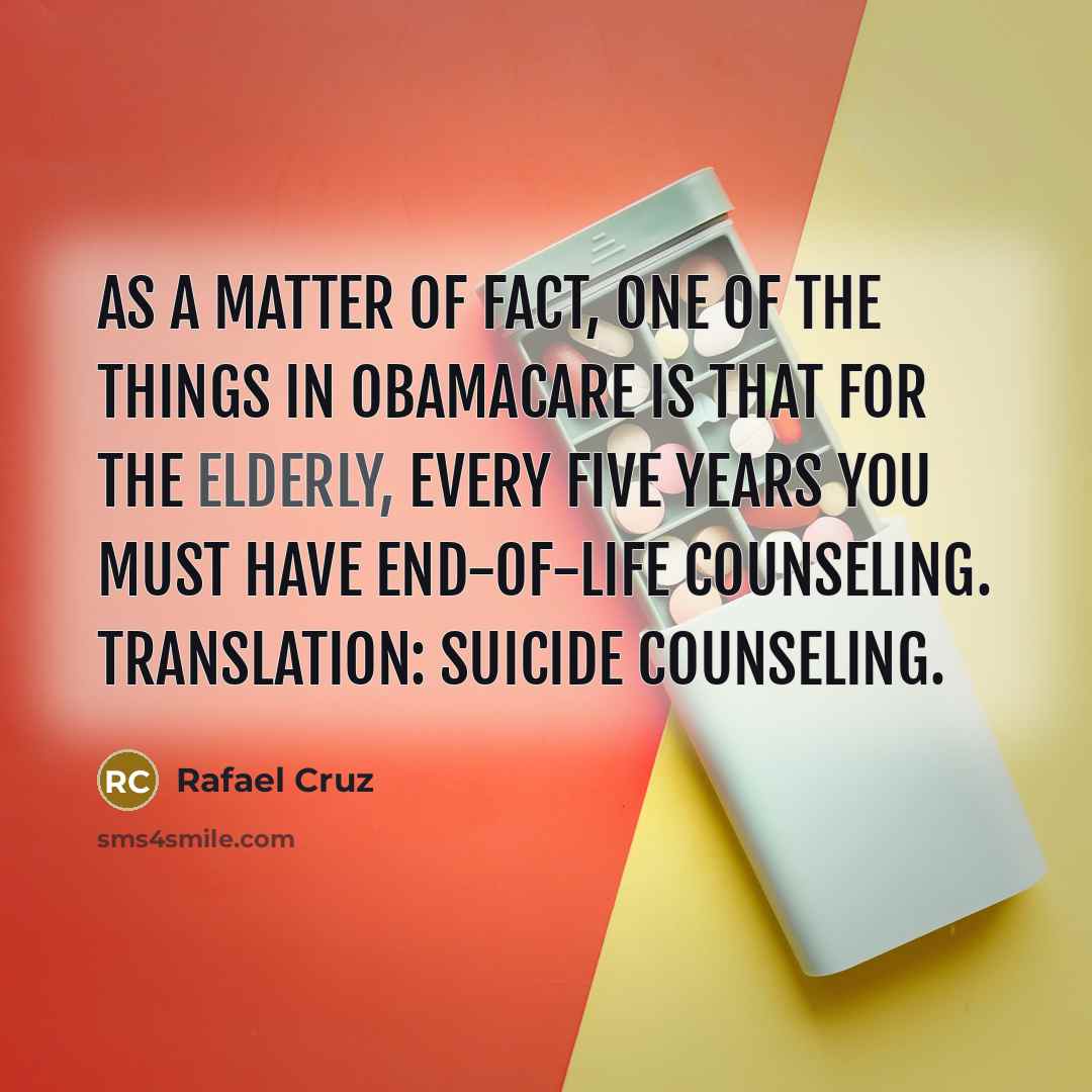 “As a matter of fact, one of the things in…” quote by Rafael Cruz