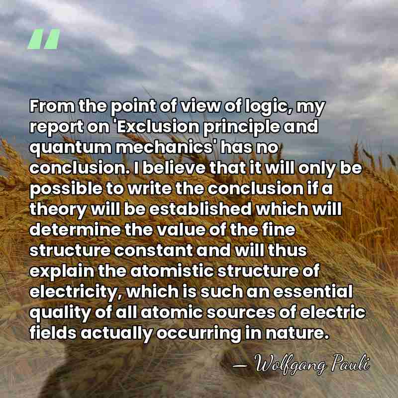 From the point of view of logic, my report on 'Exclusion principle&hellip; - Wolfgang Pauli