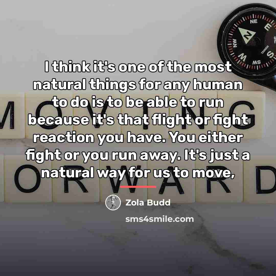 “I think it's one of the most natural things for…” quote by Zola Budd
