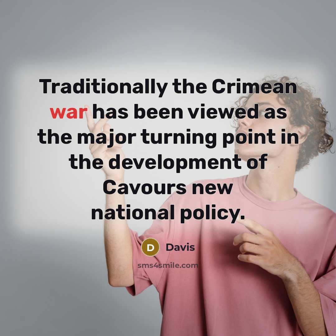 “Traditionally the Crimean war has been viewed as the major…” quote by Davis