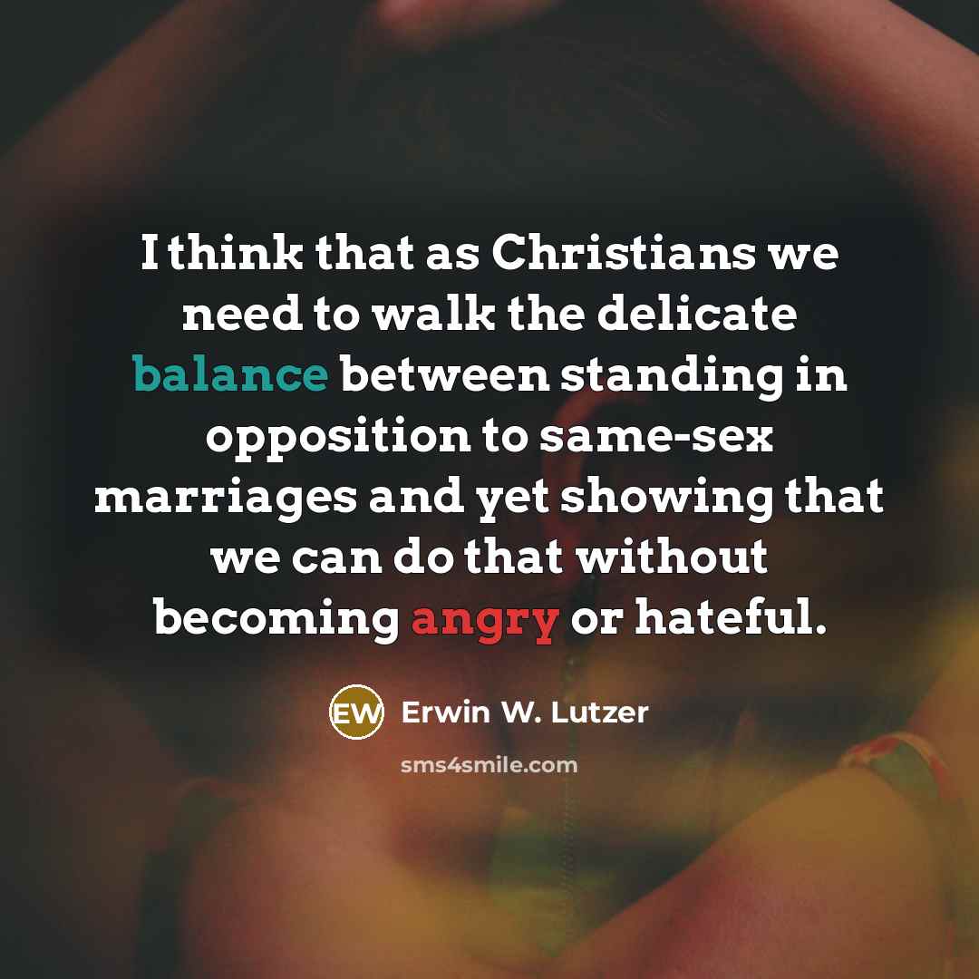 “I think that as Christians we need to walk the…” quote by Erwin W. Lutzer
