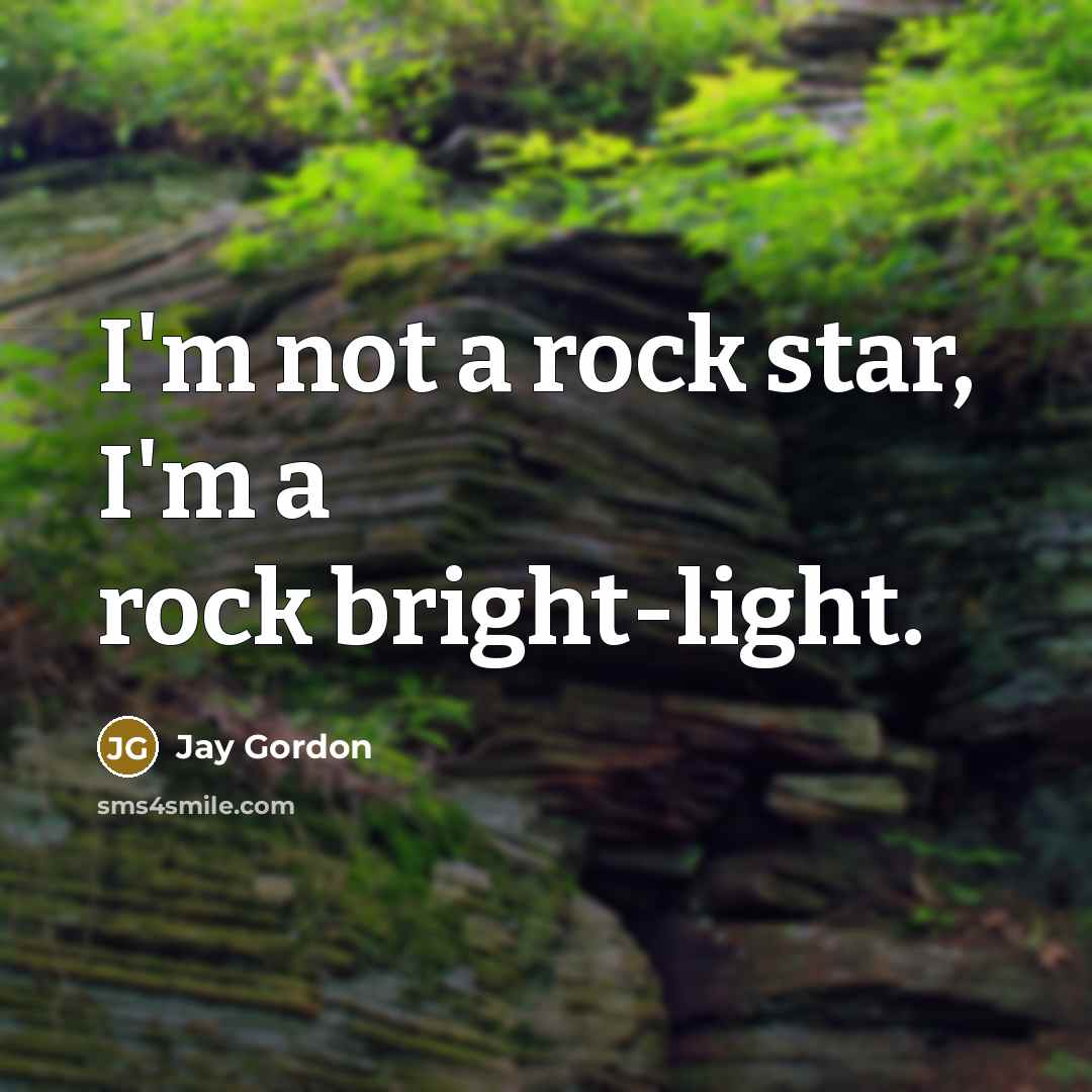 “I'm not a rock star, I'm a rock bright-light.…” quote by Jay Gordon