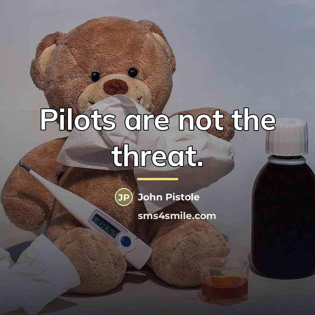 “Pilots are not the threat.…” quote by Anonymous