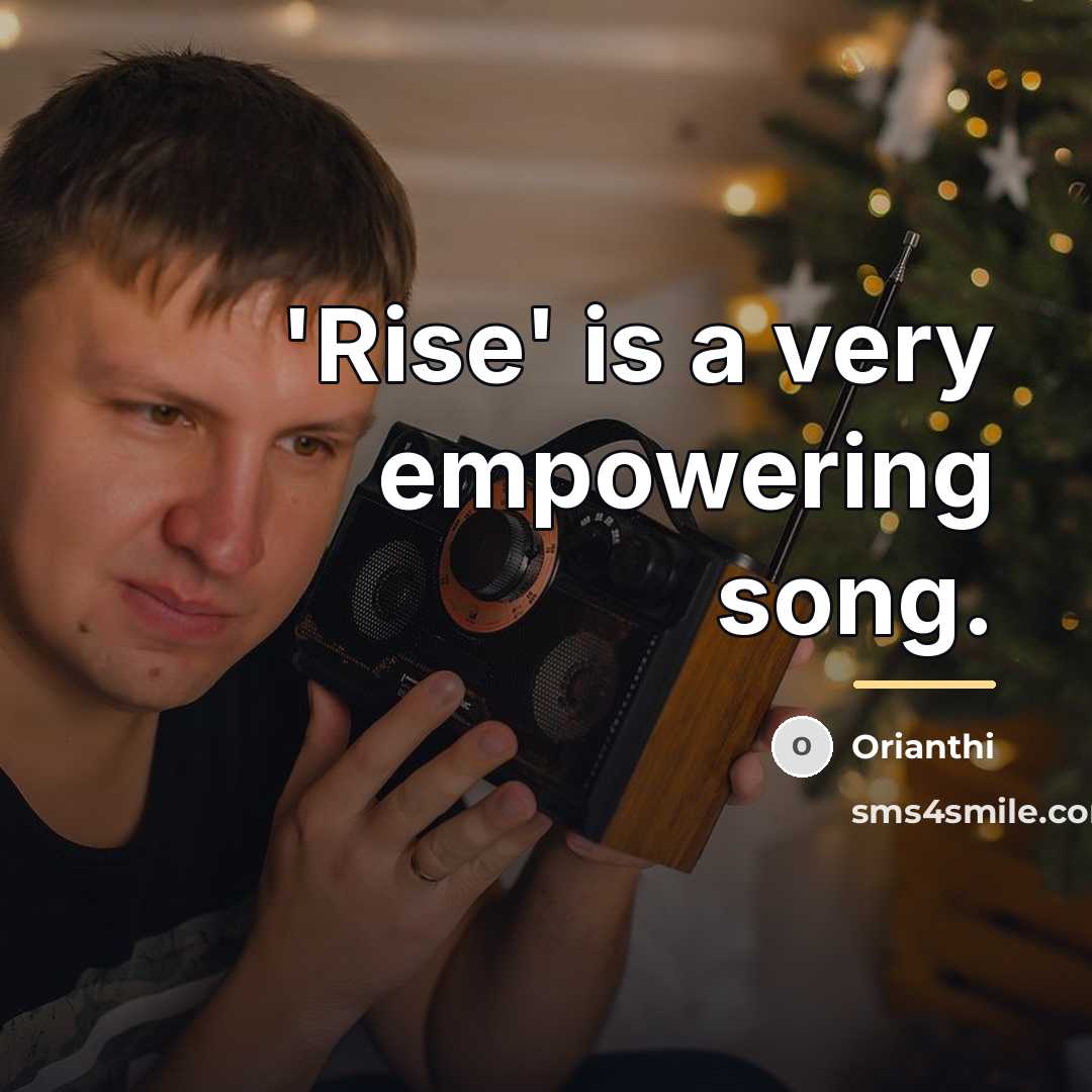 “'Rise' is a very empowering song.…” quote by Orianthi