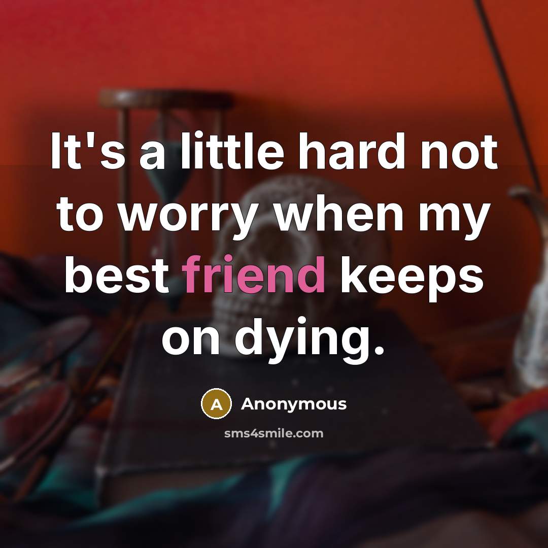 “It's a little hard not to worry when my best…” quote by Anonymous