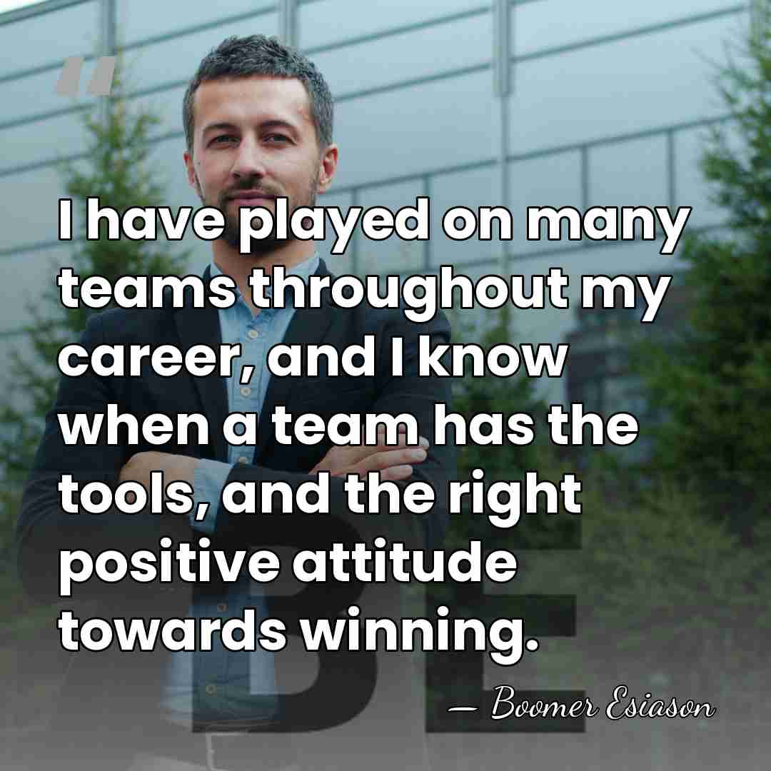I have played on many teams throughout my career, and I know&hellip; - Boomer Esiason