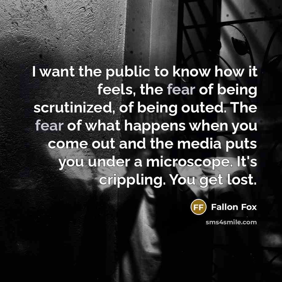 “I want the public to know how it feels, the…” quote by Fallon Fox
