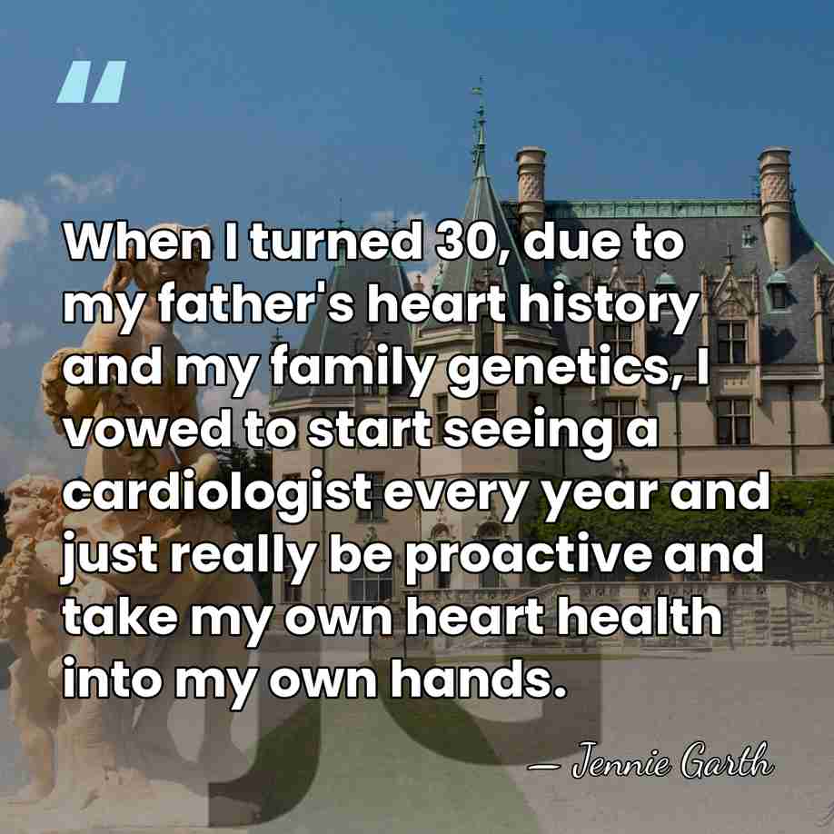 When I turned 30, due to my father's heart history and my&hellip; - Jennie Garth