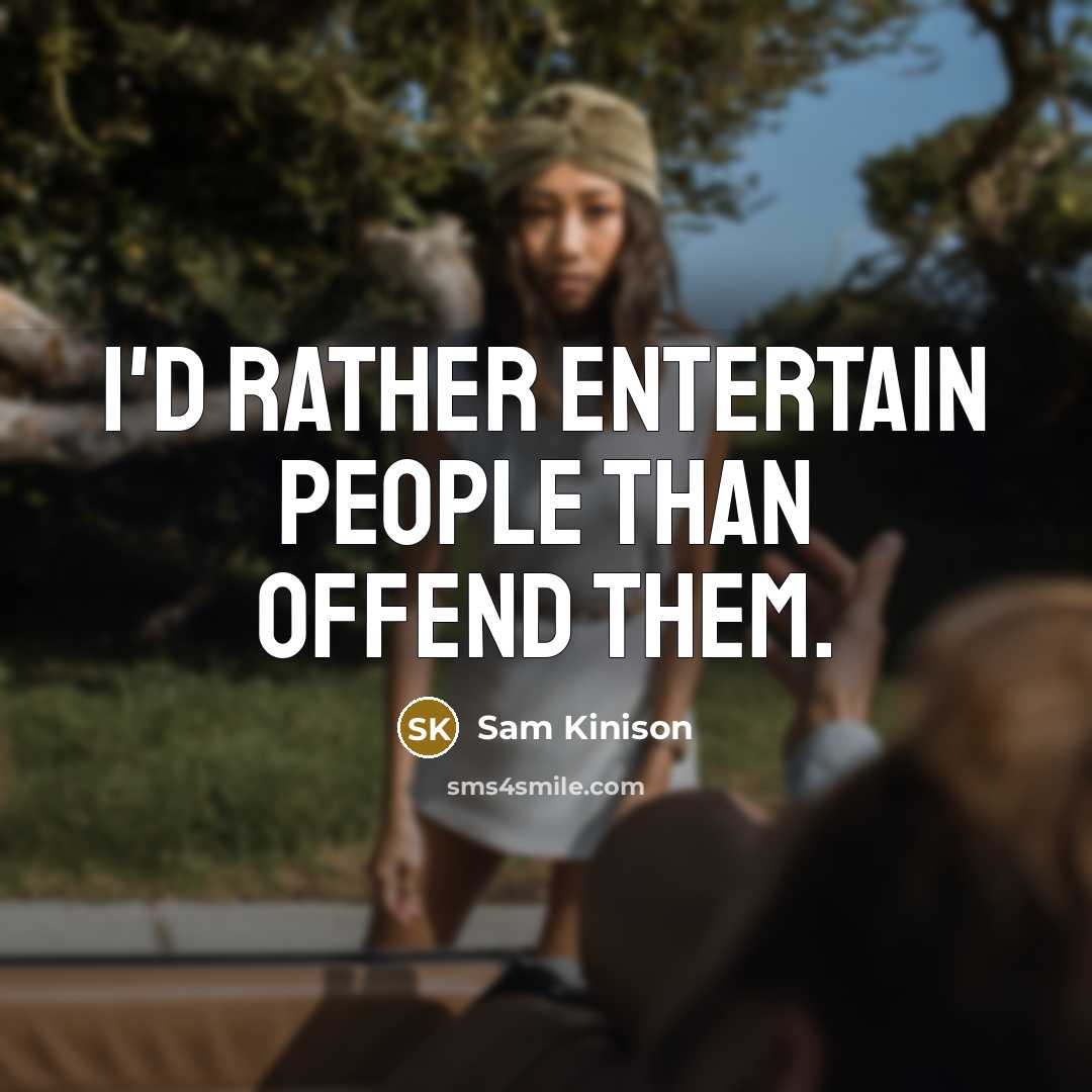 “I'd rather entertain people than offend them.…” quote by Sam Kinison