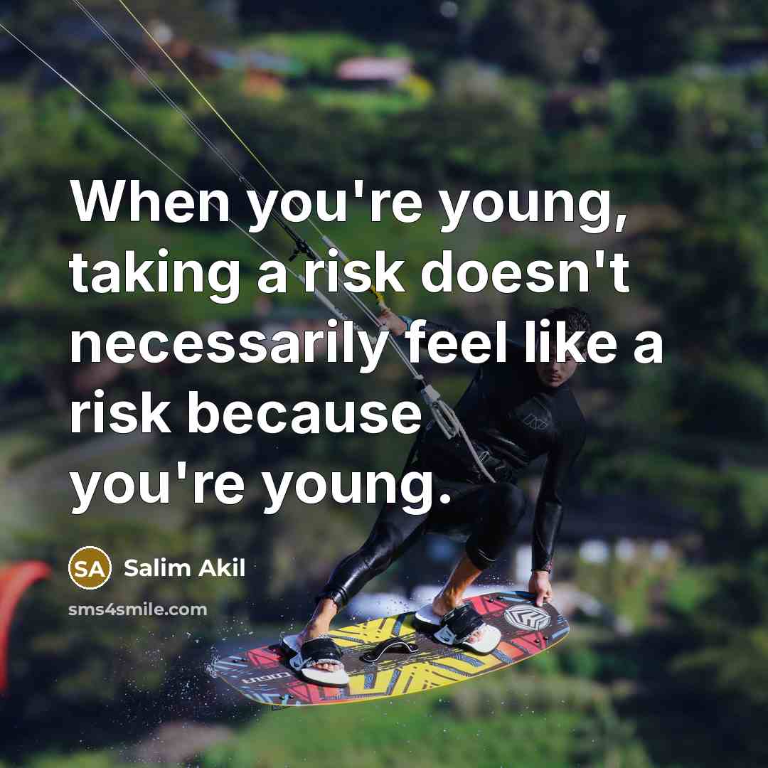 “When you're young, taking a risk doesn't necessarily feel like…” quote by Salim Akil