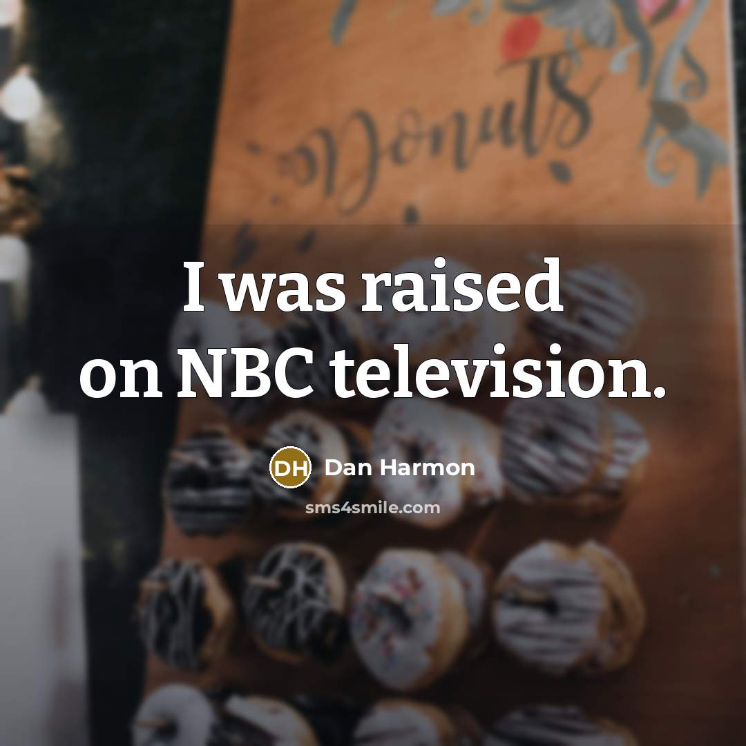 “I was raised on NBC television.…” quote by Dan Harmon