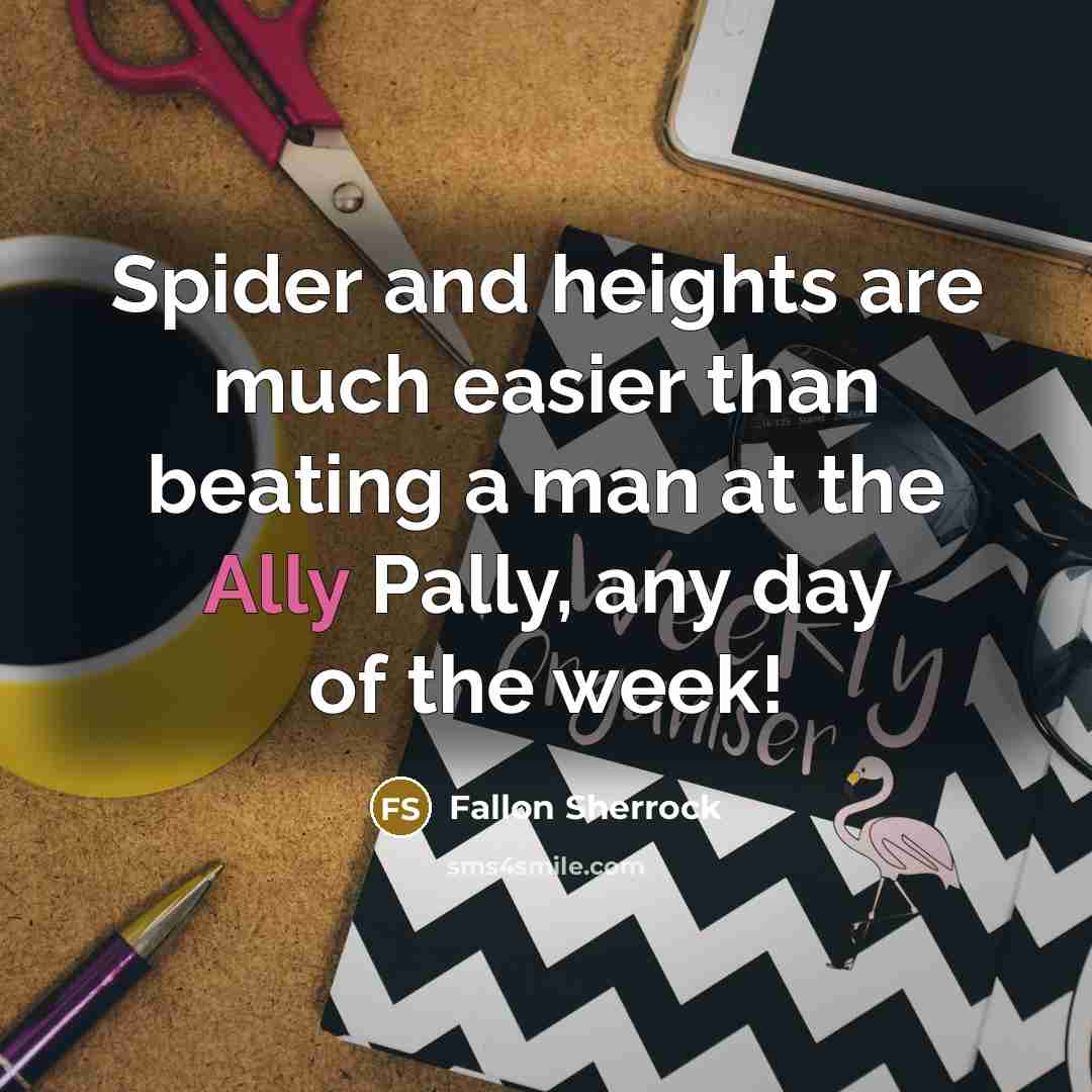 “Spider and heights are much easier than beating a man…” quote by Fallon Sherrock