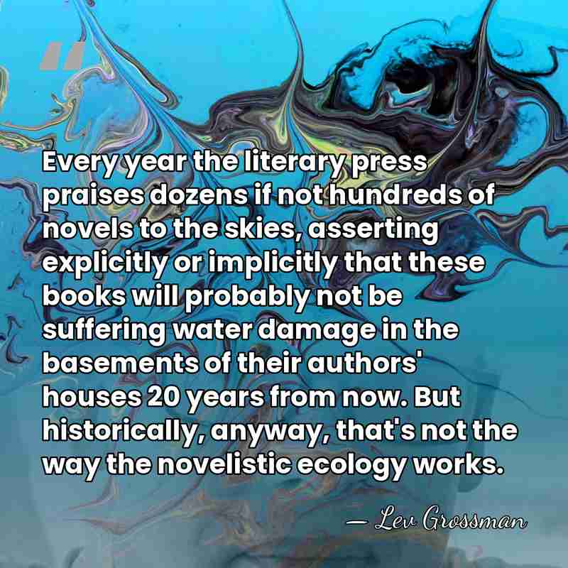 Every year the literary press praises dozens if not hundreds of novels&hellip; - Lev Grossman