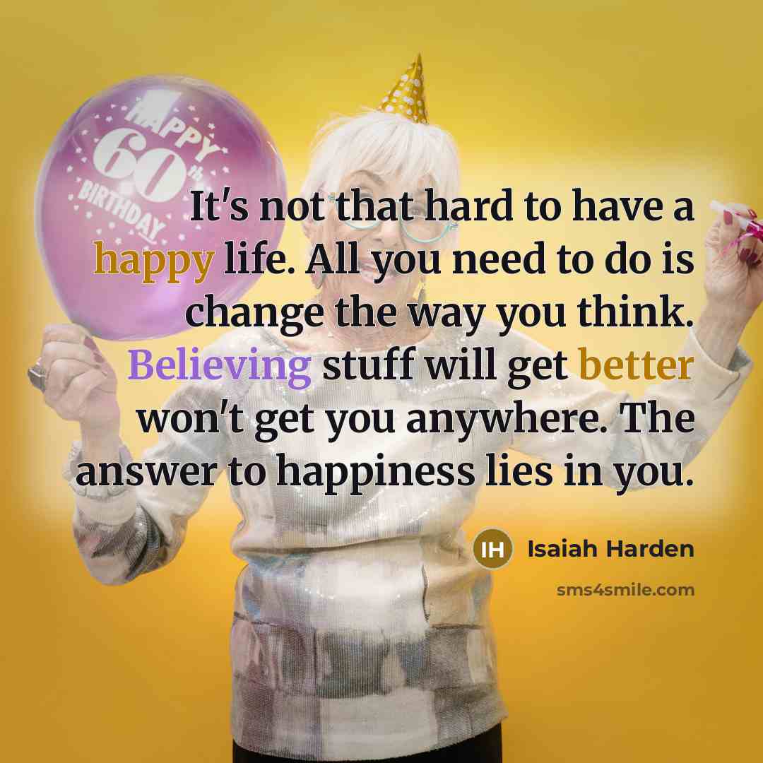 “It's not that hard to have a happy life. All…” quote by Isaiah Harden