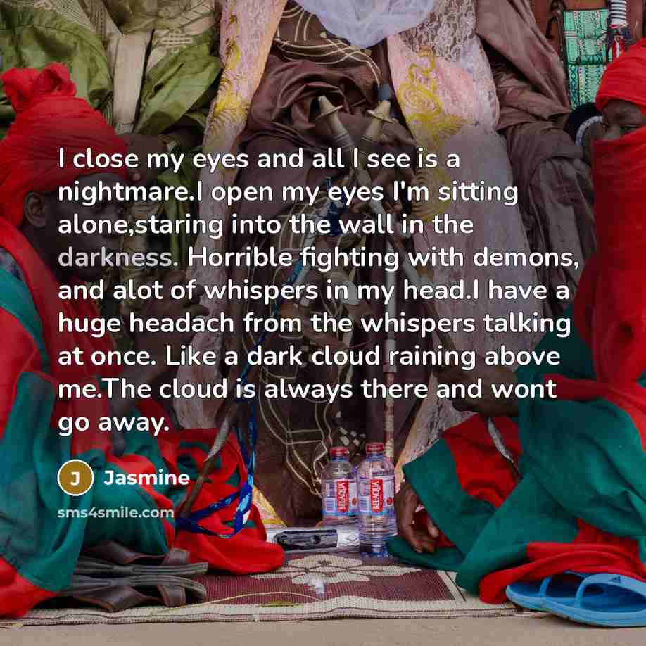 “I close my eyes and all I see is a…” quote by Jasmine