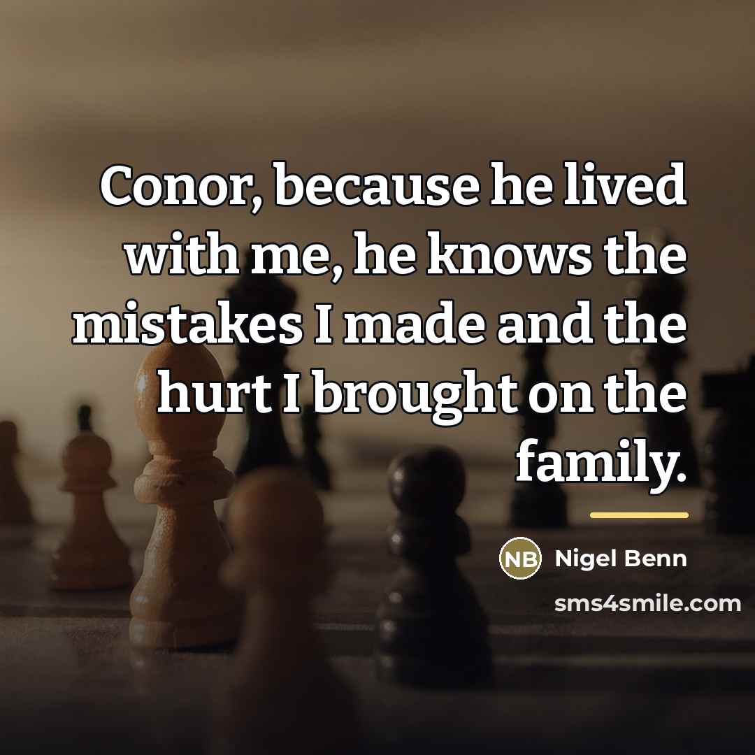 “Conor, because he lived with me, he knows the mistakes…” quote by Nigel Benn