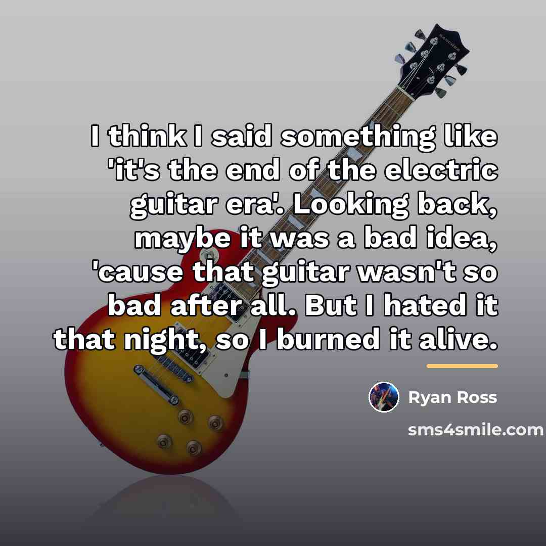 “I think I said something like 'it's the end of…” quote by Ryan Ross