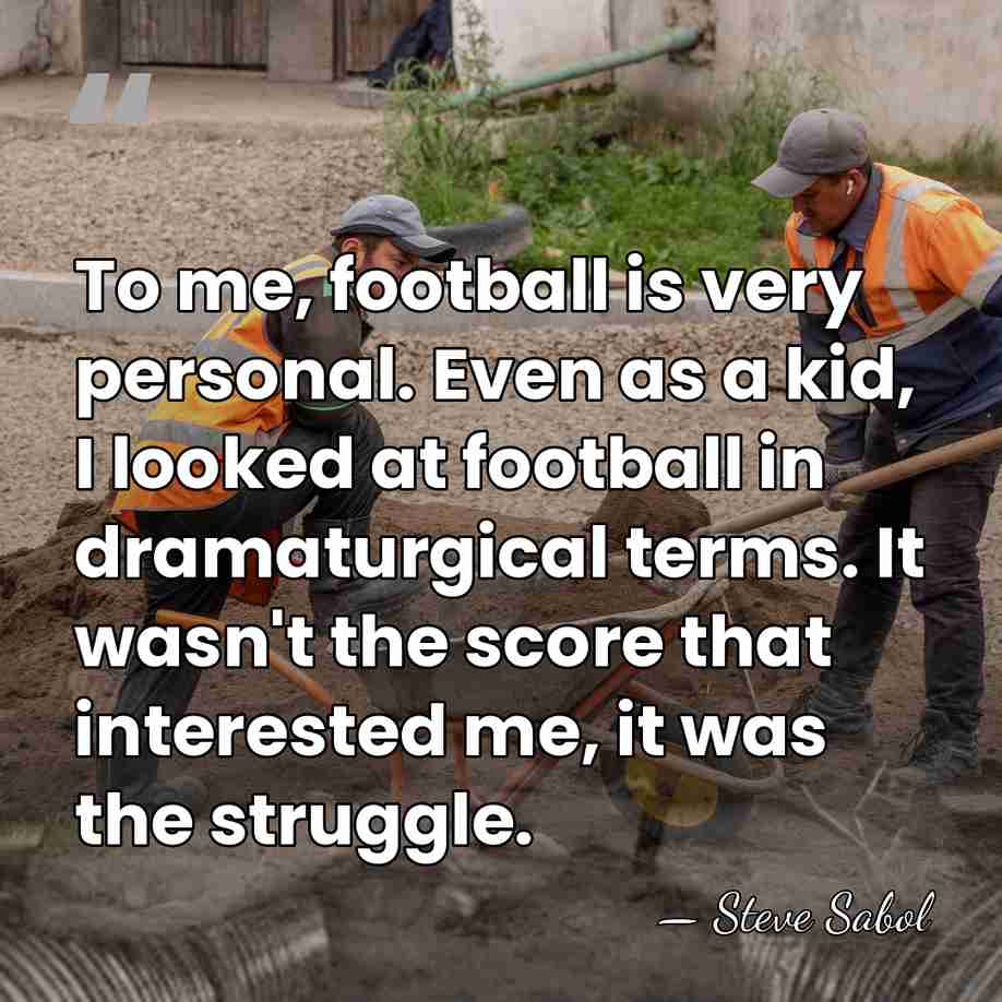 To me, football is very personal. Even as a kid, I looked&hellip; - Steve Sabol