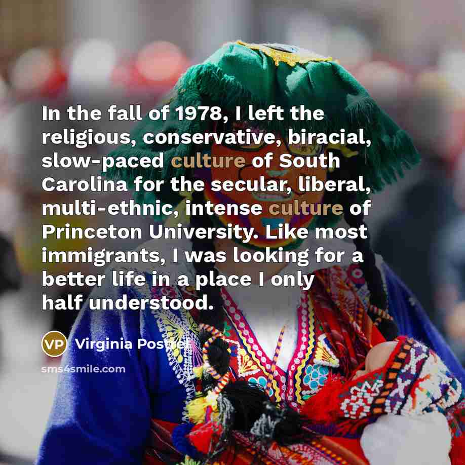 “In the fall of 1978, I left the religious, conservative,…” quote by Virginia Postrel