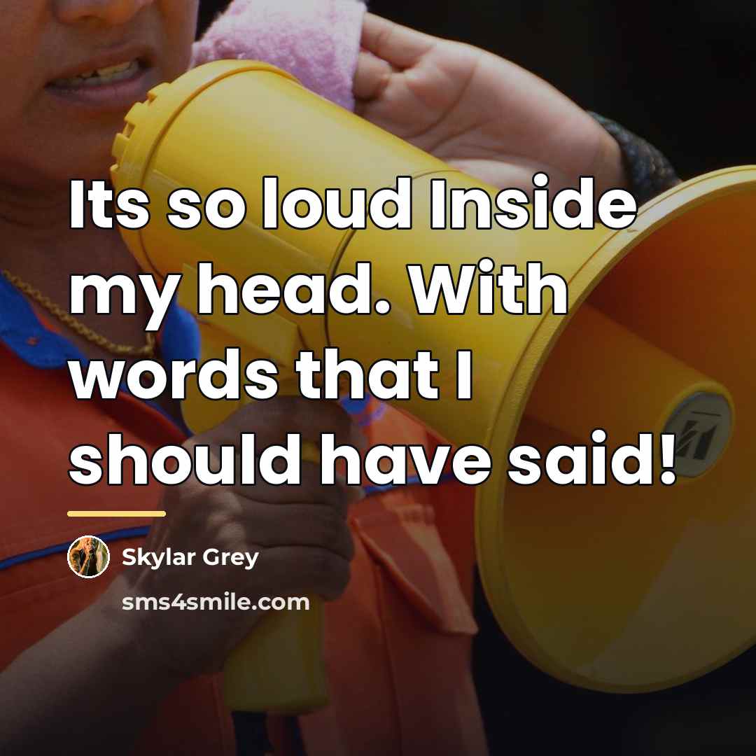 “Its so loud Inside my head. With words that I…” quote by Skylar Grey