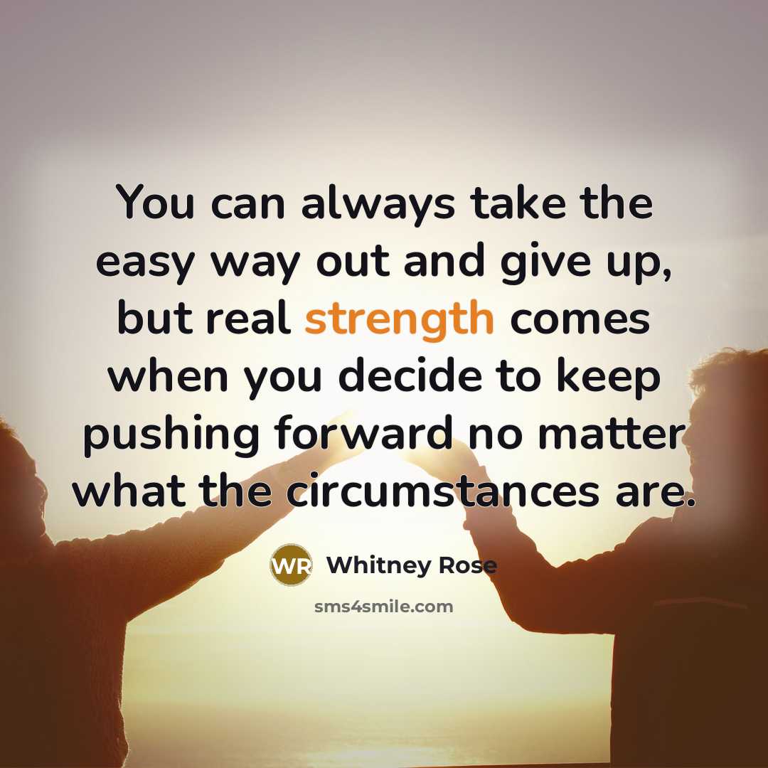 “You can always take the easy way out and give…” quote by Whitney Rose
