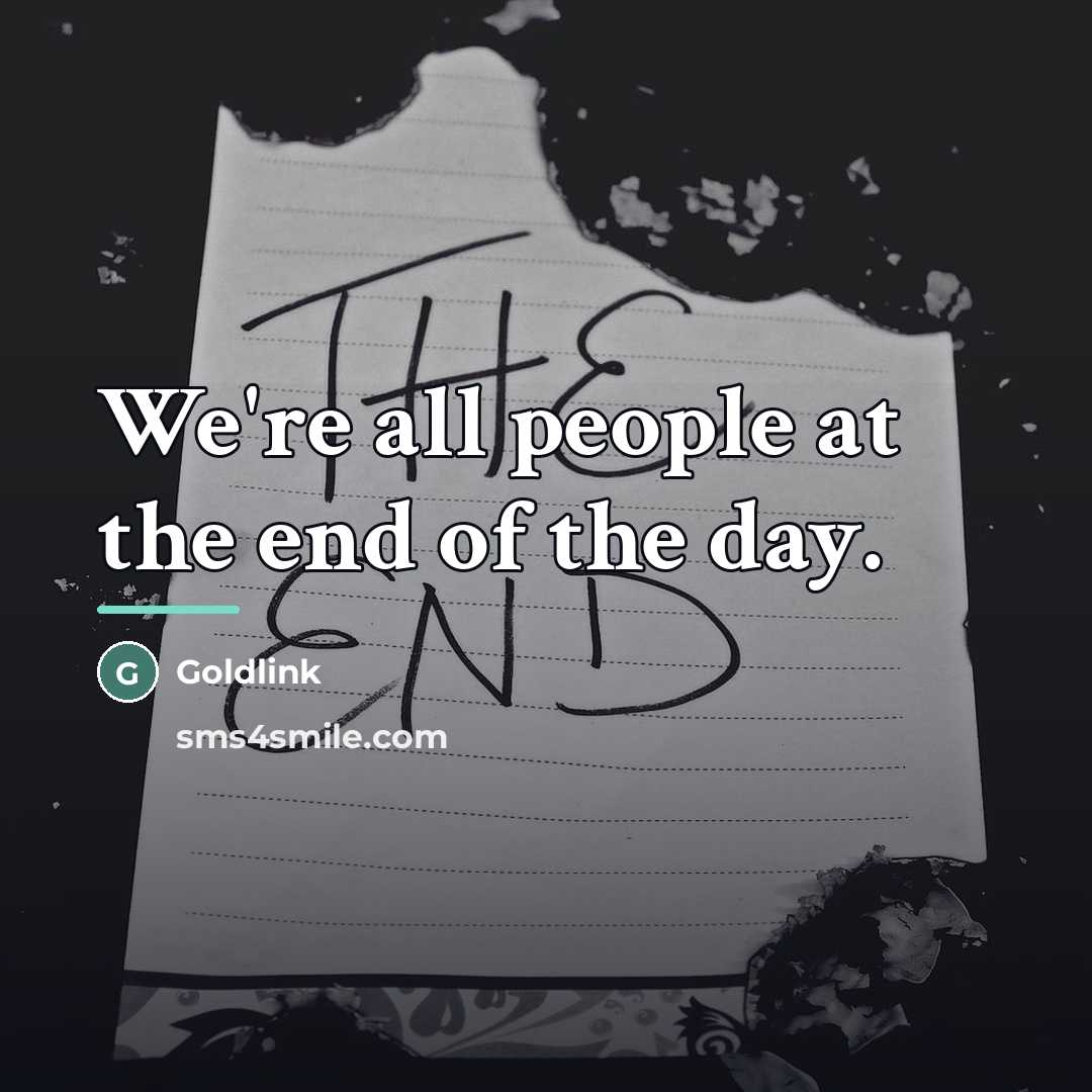 “We're all people at the end of the day.…” quote by Goldlink