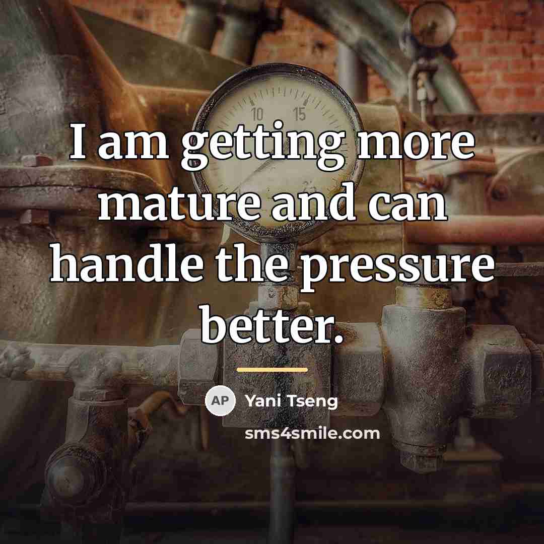 “I am getting more mature and can handle the pressure…” quote by Yani Tseng