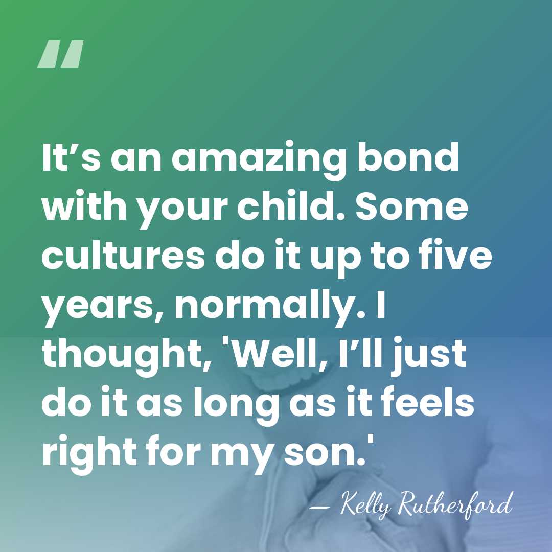 It’s an amazing bond with your child. Some cultures do it up&hellip; - Kelly Rutherford