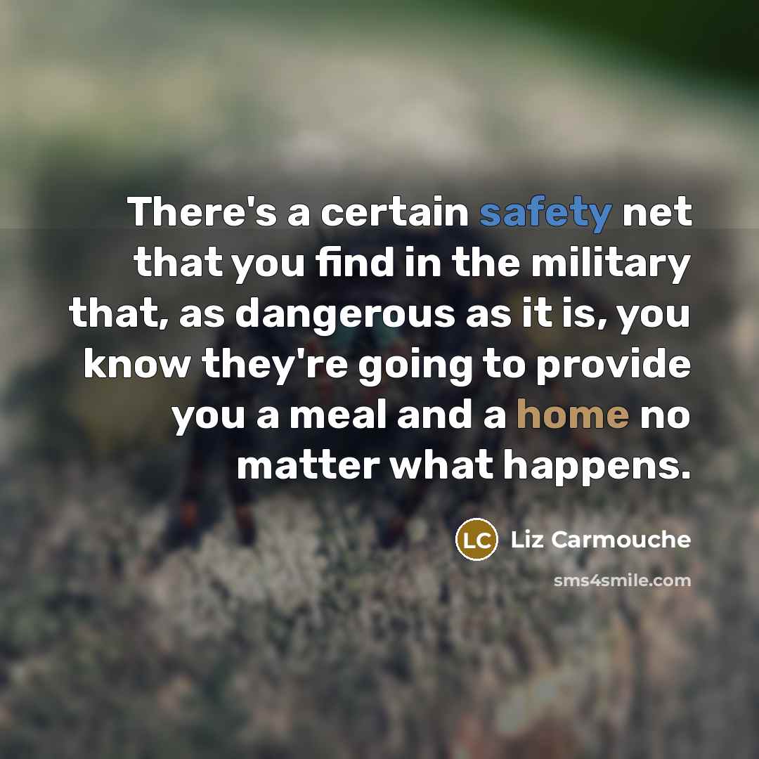 “There's a certain safety net that you find in the…” quote by Liz Carmouche