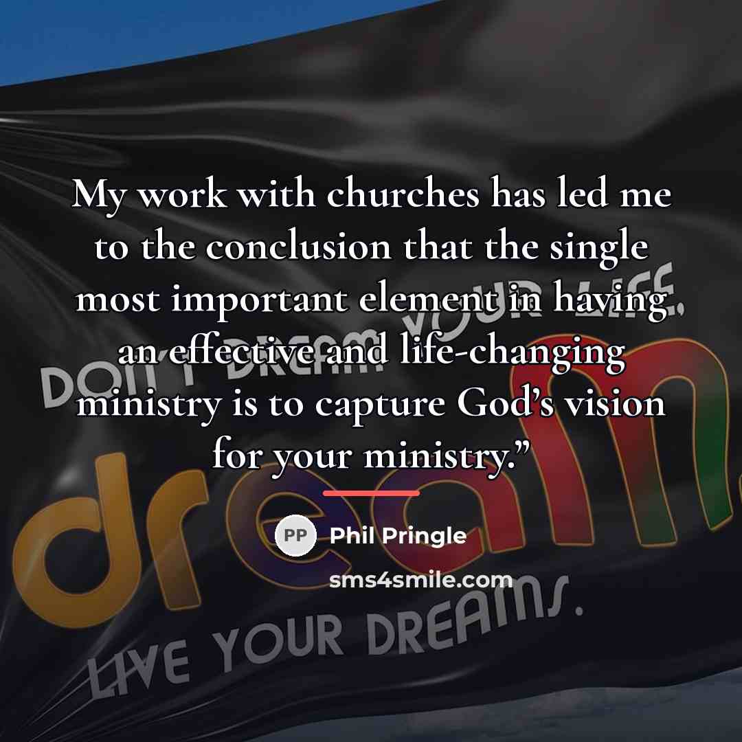 “My work with churches has led me to the conclusion…” quote by Phil Pringle