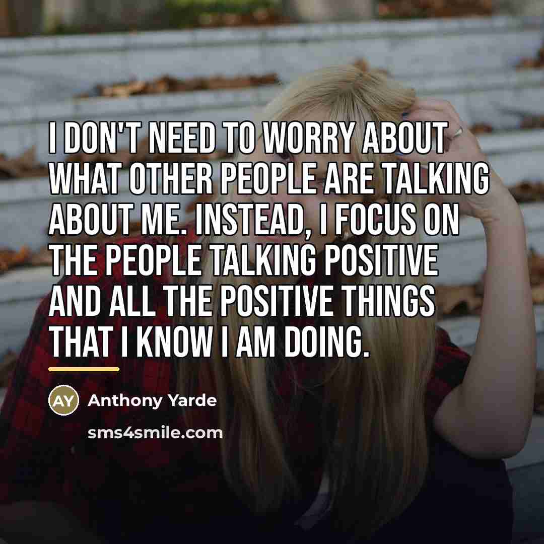 “I don't need to worry about what other people are…” quote by Anthony Yarde