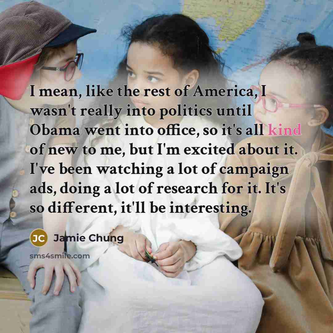 “I mean, like the rest of America, I wasn't really…” quote by Jamie Chung
