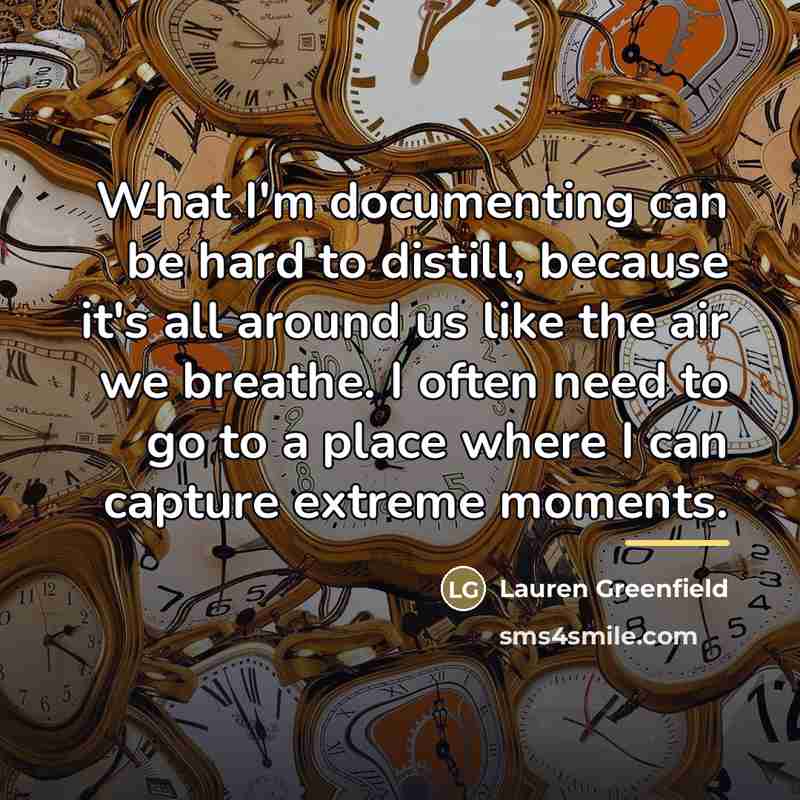 “What I'm documenting can be hard to distill, because it's…” quote by Lauren Greenfield