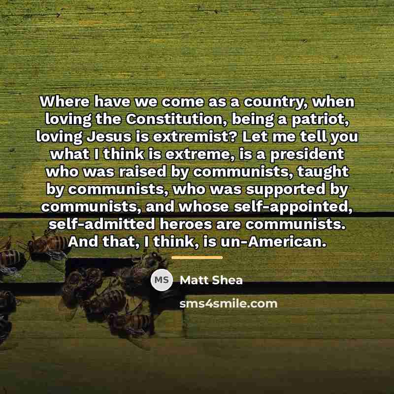 “Where have we come as a country, when loving the…” quote by Matt Shea