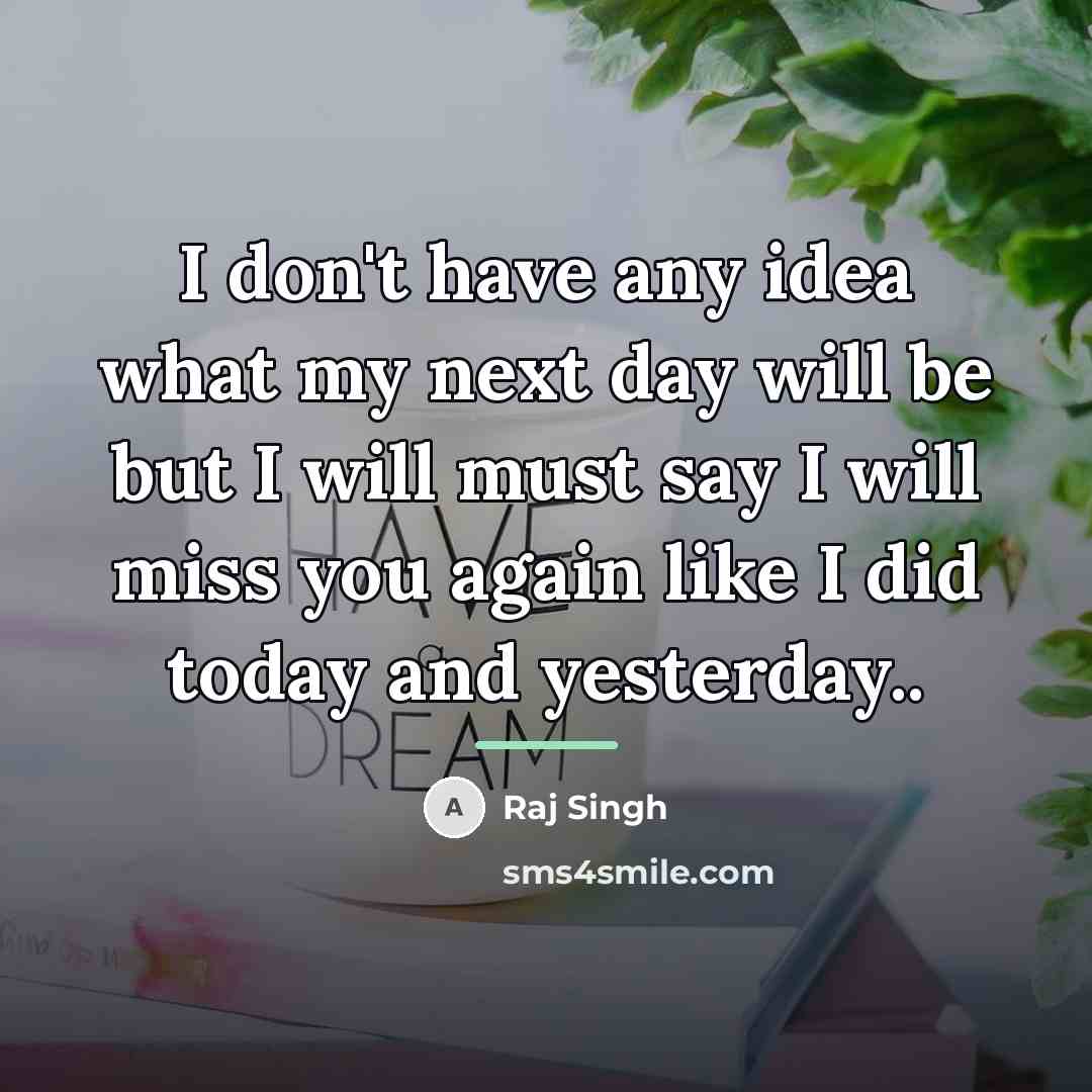 “I don't have any idea what my next day will…” quote by Raj Singh