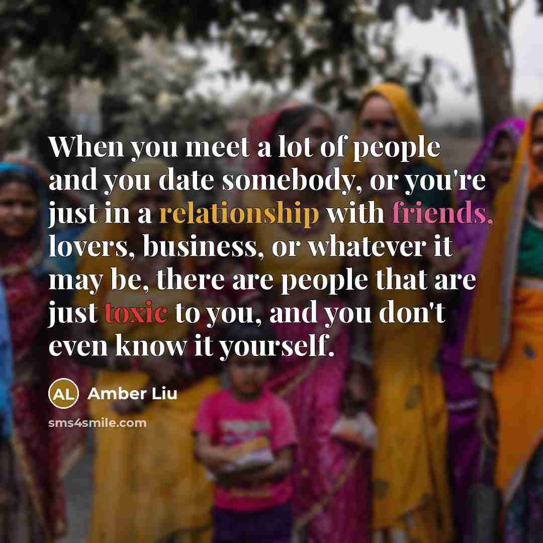 “When you meet a lot of people and you date…” quote by Amber Liu