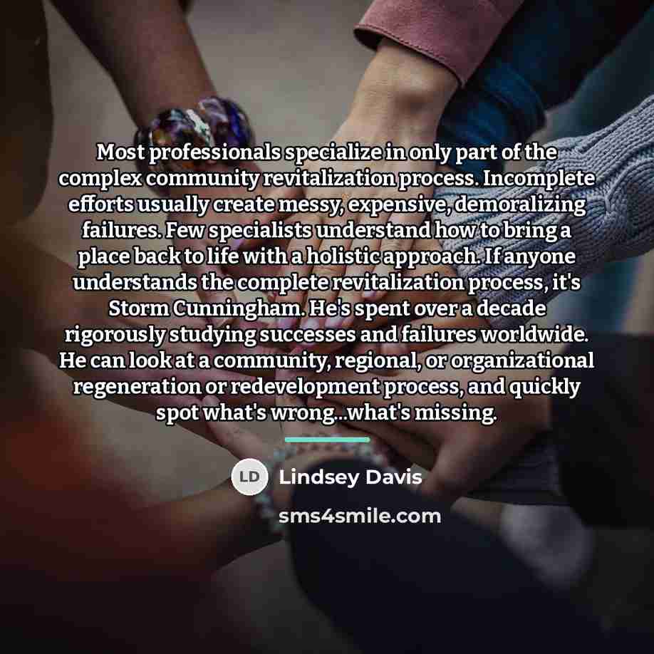 “Most professionals specialize in only part of the complex community…” quote by Lindsey Davis