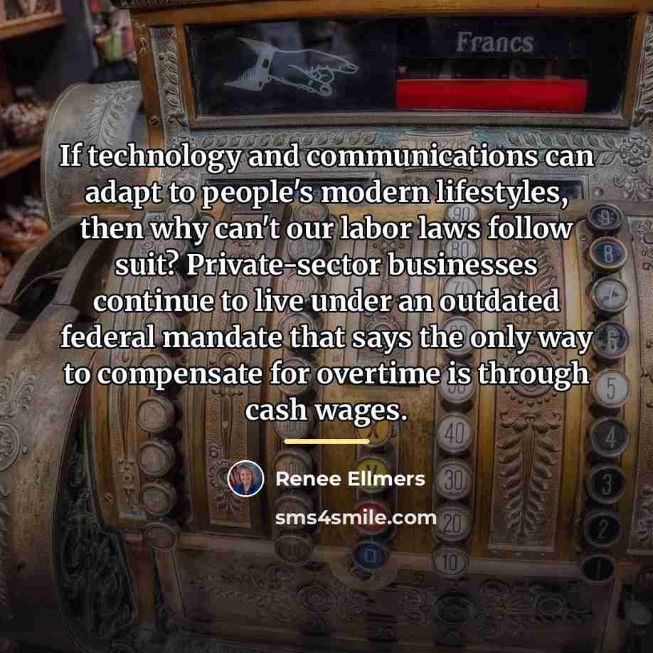 “If technology and communications can adapt to people's modern lifestyles,…” quote by Renee Ellmers