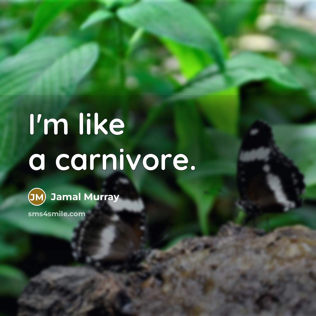 “I'm like a carnivore.…” quote by Jamal Murray